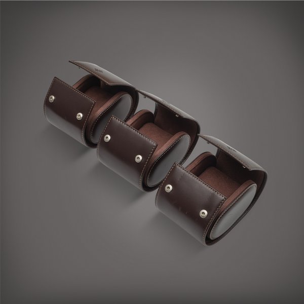 Patek Philippe A set of three leather travelling pouches, Circa 2018 | 百達翡麗 | 一套三件皮製旅行袋子，約2018年製