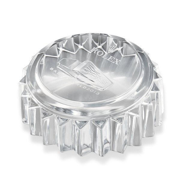 Rolex A crystal paperweight, Made for Baselworld 2013 | 勞力士 水晶紙鎮，為 Baselworld 2013 而製