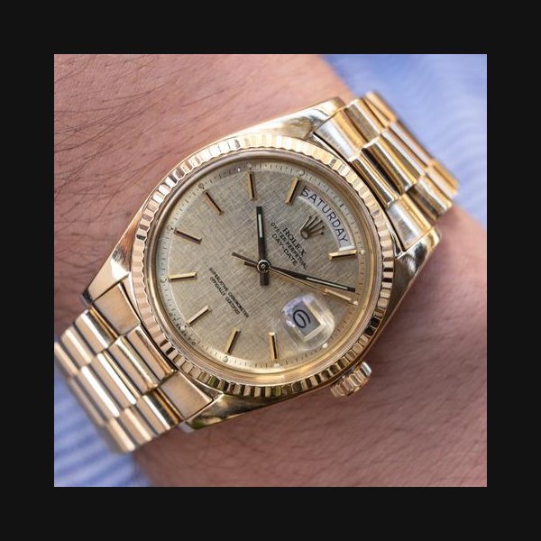 Rolex Rolex Day-Date36 Champagne Linen Dial