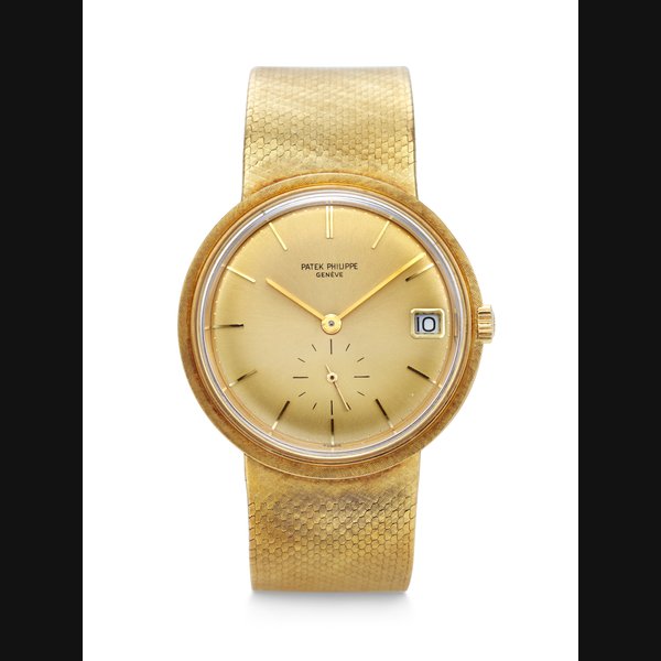 PATEK PHILIPPE, YELLOW GOLD WRISTWATCH WITH DATE AND BRACELET, REF. 3445/6