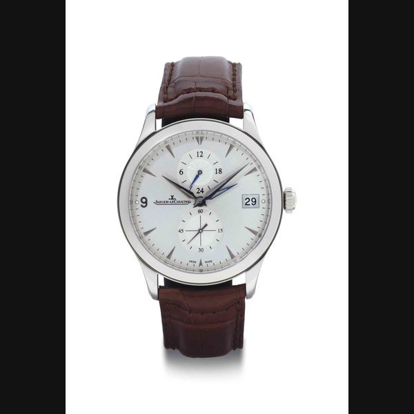Jaeger-Lecoultre Jaeger-LeCoultre. A Stainless Steel Automatic Dual Time Wristwatch With Date And 24 Hour Indication SIGNED JAEGER-LECOULTRE, MASTER CONTROL 1000 HOURS, REF. 174.8.05.S, CASE NO. 2'521'590, CIRCA 2010