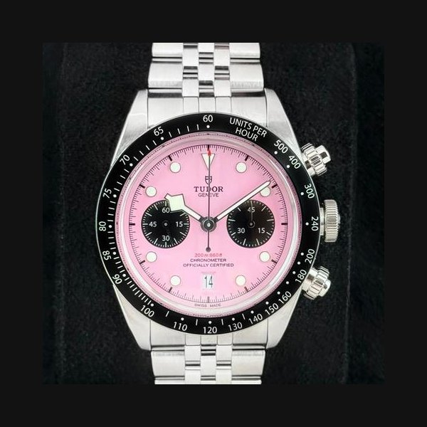 Tudor Black BayNEW 2026 Black Bay Chrono 41mm 79360N Stainless Steel Pink Dial Ref. 79360n-0019
