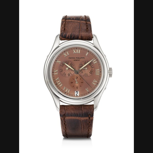 PATEK PHILIPPE, WHITE GOLD ANNUAL CALENDAR WRISTWATCH, REF. 5035G MOVEMENT NO. 3'056'478, CASE NO. 4'019'198