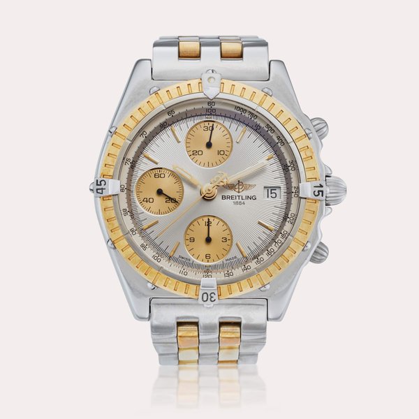 Breitling Reference D13047 Chronomat | A stainless steel and yellow gold automatic chronograph wristwatch with date and bracelet, Circa 1995