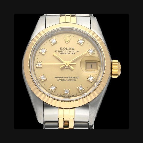 Rolex Rolex Lady-Datejust69173G / Gold Diamond Dial / BOX & PAPERS / Two-Tone Jubilee / 26mm / 1988