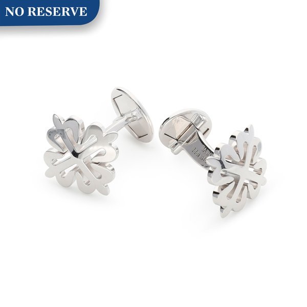 Patek Philippe Patek Philippe | Calatrava, A pair of white gold cufflinks, Circa 2018 | 百達翡麗 | Calatrava   一對白金袖扣，約2018年製