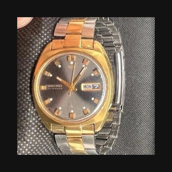 Seiko5126-7000 Super Rare Vintage Charcoal Sunbursts Seiko Automatic Men