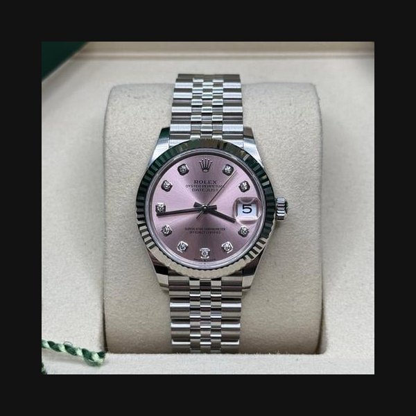 Rolex Rolex Datejust31 NEW 2026 Pink Diamond Dial Stainless Steel Fluted Bezel Jubilee Bracelet