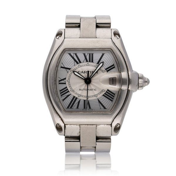 Cartier Reference 2510 Roadster | A stainless steel wristwatch with date and bracelet, Circa 2000 · 2510