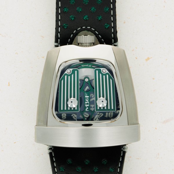 MB&F MB&F Horological Machine HMX 10th Anniversary Titanium and Stainless Steel Green Dial 56.STGL.B · 56.STGL.B