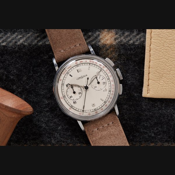 Lemania Dual Register Chronograph