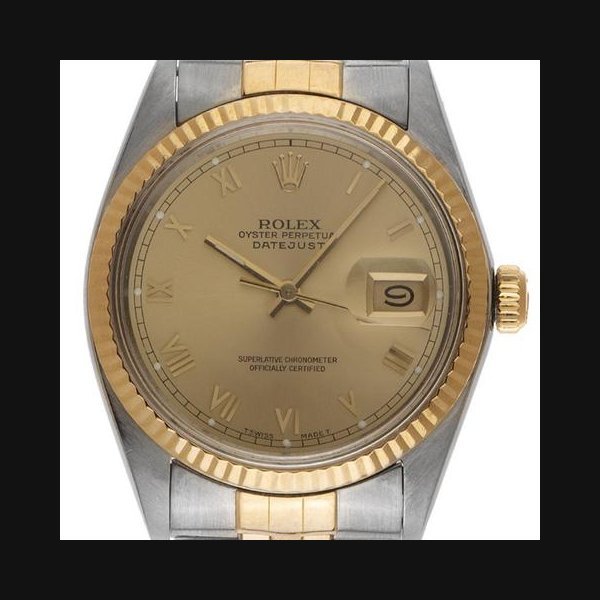Rolex Rolex DatejustRef.16013 Bj.1986 Box&Beschreibung Original Vintage Unpoliert Datejust open 6/9 Jubilé Armband