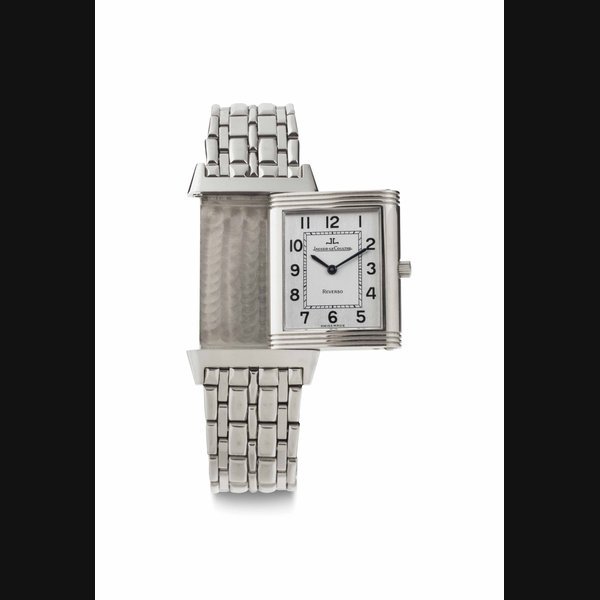 Jaeger-Lecoultre Jaeger-LeCoultre. A Stainless Steel Rectangular Reversible Wristwatch with Bracelet SIGNED JAEGER-LECOULTRE, REVERSO, REF. 250.8.86, CASE NO. 1'862'893, CIRCA 1995