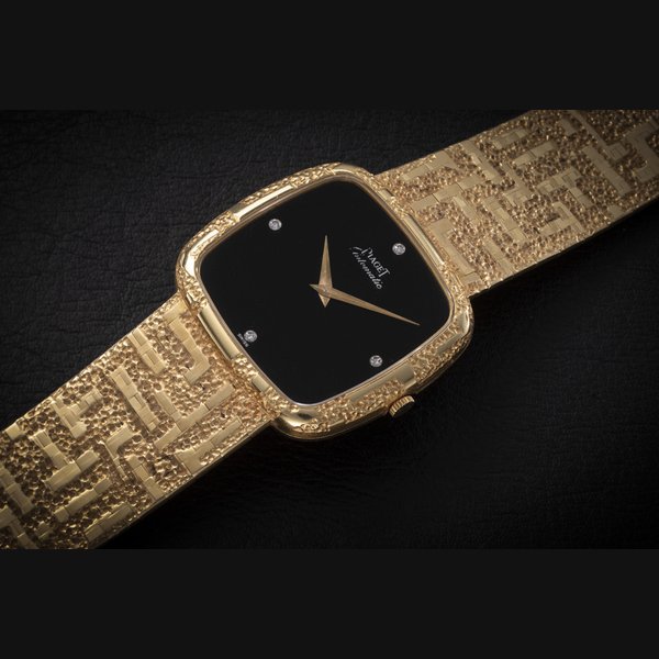 PIAGET, REF. 12773 A 84, A GOLD WRISTWATCH WITH DIAMOND-SET DIAL CASE NUMBER: 291763