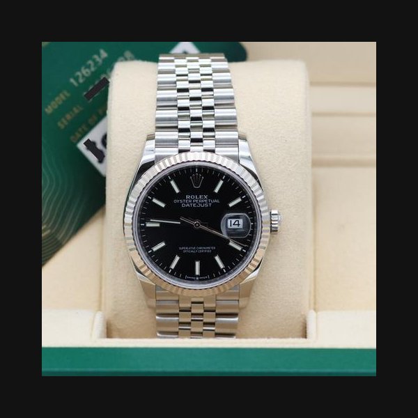 Rolex Rolex Datejust36mm Black ref. 126234 - Jubilee Bracelet - Full set