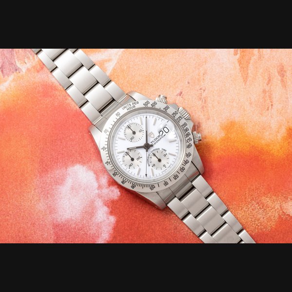 Tudor Oysterdate Chronograph 'Big Block Silver Albino' Ref. 79180