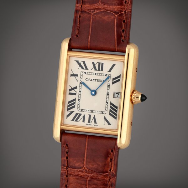 Cartier Tank Louis Cartier, Reference 2441 | A yellow gold wristwatch with date | Circa 2015