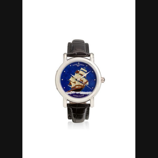 Ulysse Nardin ULYSSE NARDIN. A FINE AND LIMITED EDITION PLATINUM AUTOMATIC WRISTWATCH · 139-10