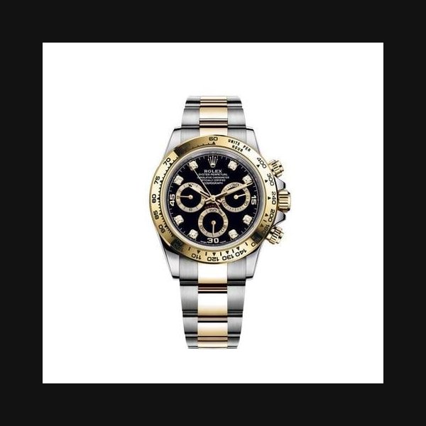 Rolex DaytonaYellow Rolesor Cosmograph Daytona 40 Watch - Black Diamond Dial 116503
