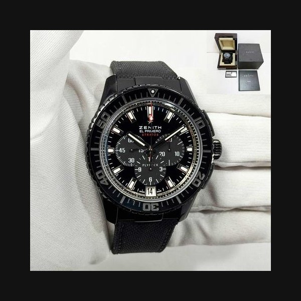Zenith Zenith El Primero Stratos Flyback2012 Zenith El Primero Stratos Flyback 24.2060.405 45MM Black Ceramic Box PaperEl Primero Stratos Flyback, Price & Market Data