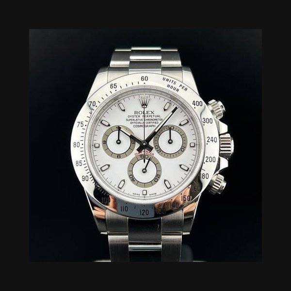 Rolex Rolex DaytonaWhite APH Dial Unpolished Ser. V 2010 LC10 Warranty FULL SET