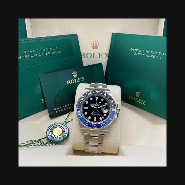 Rolex Rolex GMT-Master IIUNWORN GMT-Master II 126710BLNR Batman Oyster Bracelet Stainless Steel Full Set Unworn Complete Box & Papers