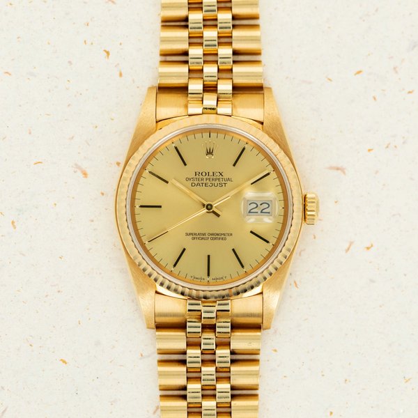 Rolex Rolex Datejust 16018 Buick 18k YG Like New Condition, Price & Market Data