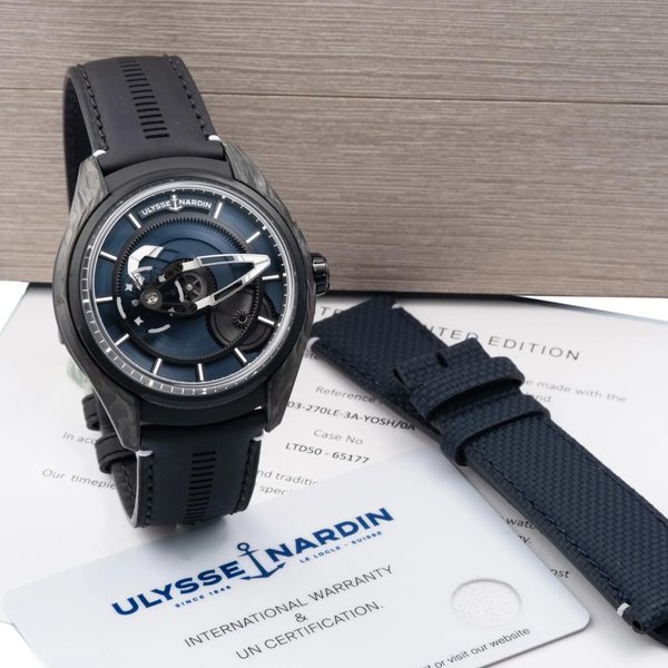 Ulysse Nardin ULYSSE NARDIN, SWITZERLAND, REF. 2303-270LE-3A-YOSH/0A, FREAK X, LIMITED EDITION OF 50 PIECES FOR THE JAPANESE RETAILER YOSHIDA, TITANIUM AND CARBON · 2303-270LE-3A-YOSH