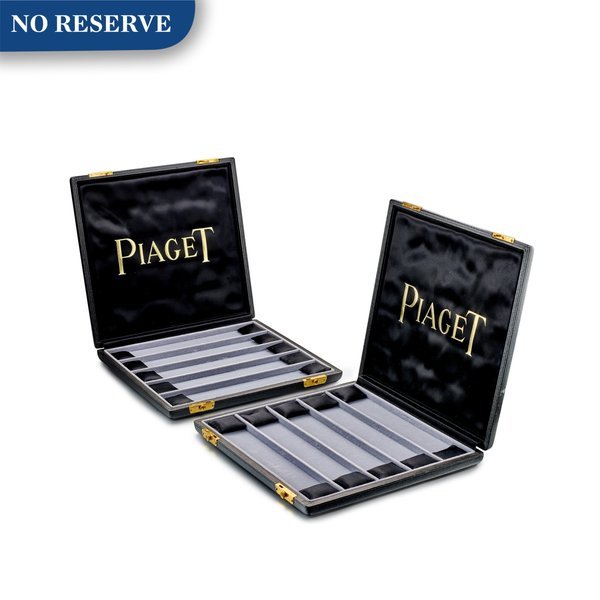 Piaget Piaget | A set of two leather presentation boxes, Circa 1965 | 伯爵 | 一套兩件皮製盒子，約1965年製