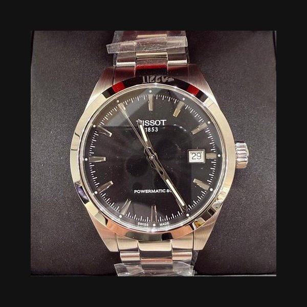 Tissot Gentleman38mm Black Dial Stainless Watch New ane Unworn Ref. T1658071105100