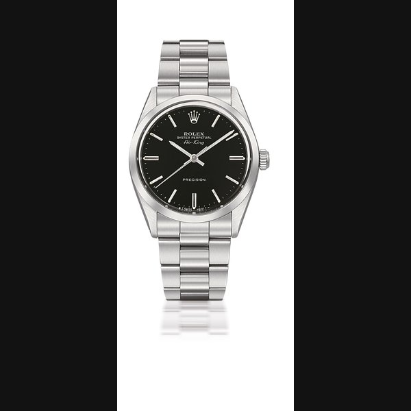 ROLEX, OYSTER PERPETUAL, AIR-KING, PRECISION, REF. 5500 CASE NO. L925458, MANUFACTURED IN 1990