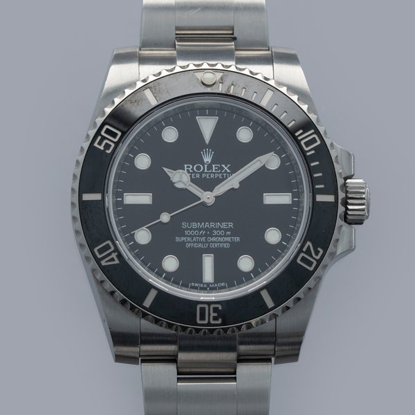 Rolex ROLEX SUBMARINER 114060 NON-DATE CERAMIC BEZEL WITH GUARANTEE