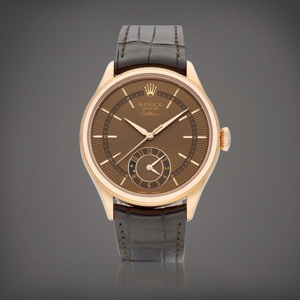 Rolex Cellini, Reference 50525 | An Everose gold dual time zone wristwatch with day and night indication, Circa 2021 | 勞力士  Cellini 型號50525 | 永恆玫瑰金兩地時間腕錶，備晝夜顯示，約2021年製 · 50525