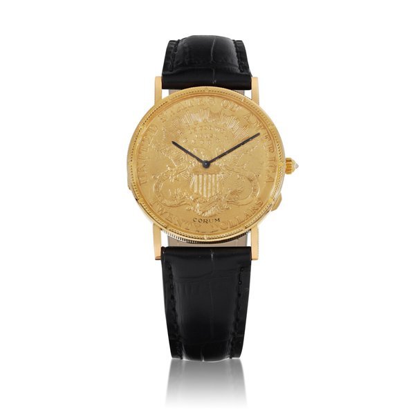 Corum A limited edition yellow gold twenty dollar coin watch, Circa 1989 | 崑崙 | 限量版黃金二十美元金幣錶，約1989年製