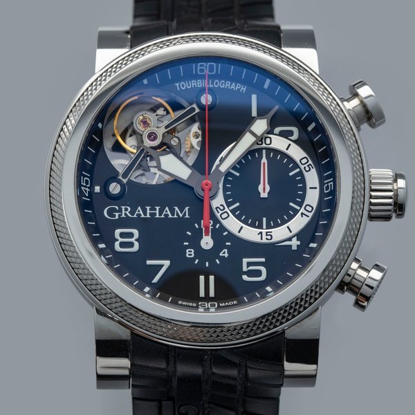 Graham Graham Tourbillograph Trackmaster Chromium 2TWTS.B05A.K47F Chronograph Tourbillon