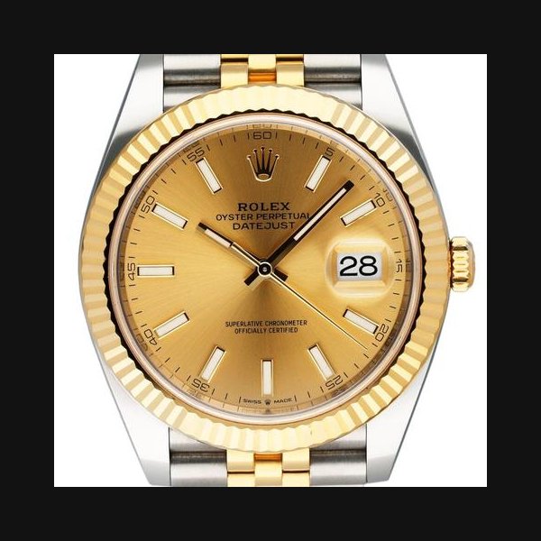 Rolex Datejust41 126333 Champagne Dial Mens Watch Box Papers