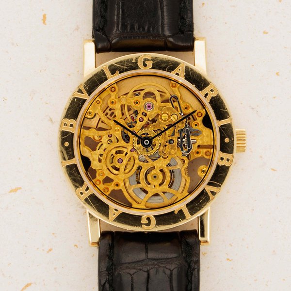 Bulgari Bulgari Bulgari Skeleton Automatic BB33GLSK 18K YG · BB 33 GLSK