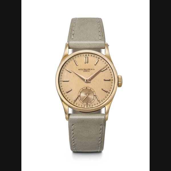 PATEK PHILIPPE. A RARE AND DESIRABLE 18K PINK GOLD WRISTWATCH, MADE FOR THE FRENCH MARKET CALATRAVA MODEL, REF. 96, MOVEMENT NO. 828'996, CASE NO. 295'784, CIRCA 1938