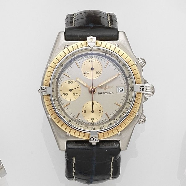 Breitling. A stainless steel automatic calendar chronograph wristwatch Chronomat, Ref:81950, Case No.2984, Circa 1990