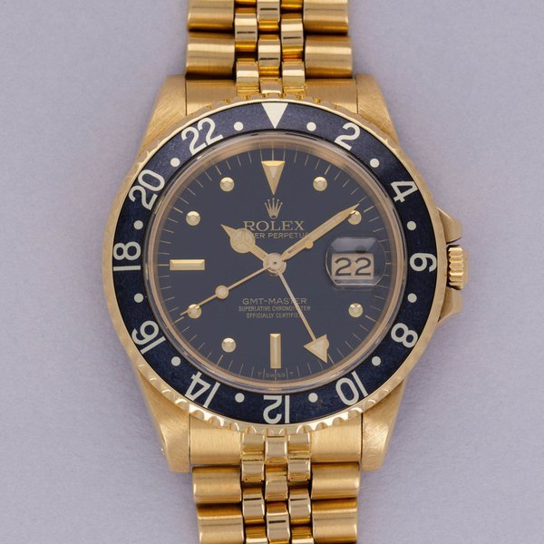 Rolex Rolex GMT-Master 16758 18k YG Black Nipple Dial
