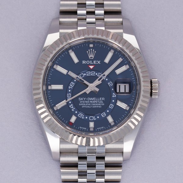 Rolex Sky-Dweller 326934 Blue Dial Jubilee Bracelet Stainless Steel