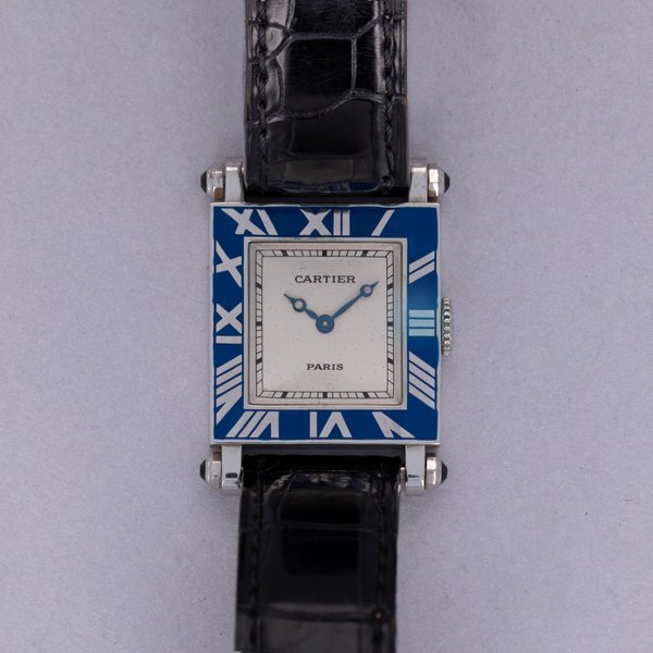 Cartier Cartier Rectangulaire a Pattes vis Armurier Platinum