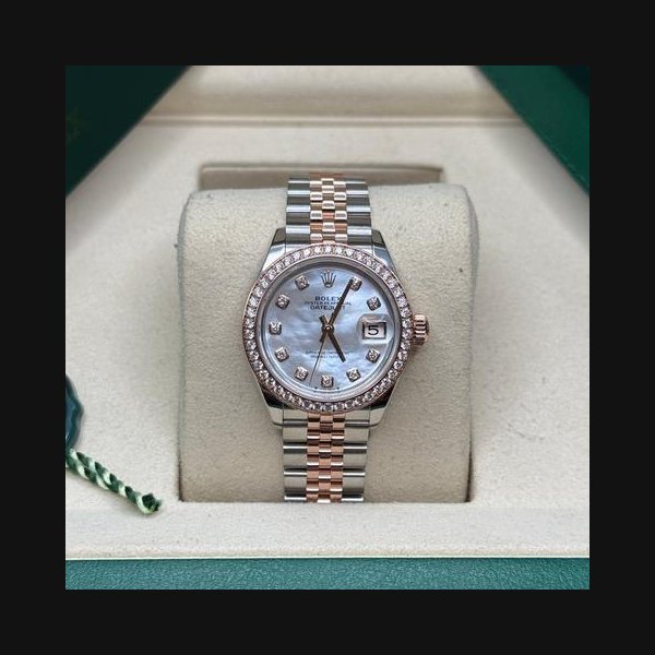 Rolex Rolex Lady-DatejustNEW 2026 Mother of Pearl Dial Two Tone Rose Gold Diamond Bezel Jubilee