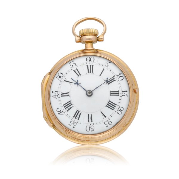 A. Lange & Söhne, Dresden A lady's gold single cased lever watch in 18th century style Circa 1880