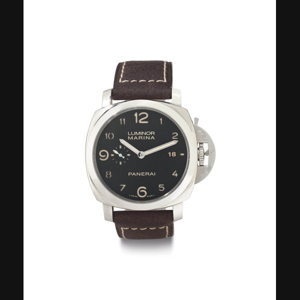 Panerai. An Oversized Stainless Steel Cushion-Shaped Diver's Wristwatch with Date SIGNED OFFICINE PANERAI, LUMINOR MARINA 1950, NO. M0816/3000, REF. OP 6816, MOVEMENT NO. 011541, CASE NO. BB 1408073, PAM00359, CIRCA 2010