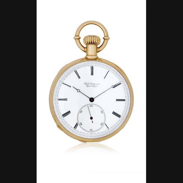 JULES JURGENSEN OPEN FACE POCKETWATCH