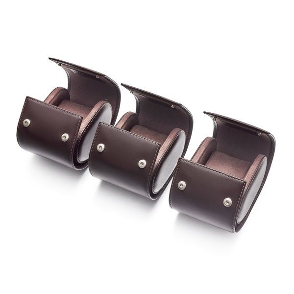 Patek Philippe A set of three leather travelling pouches, Circa 2018 | 百達翡麗 | 一套三件皮製旅行袋子，約2018年製