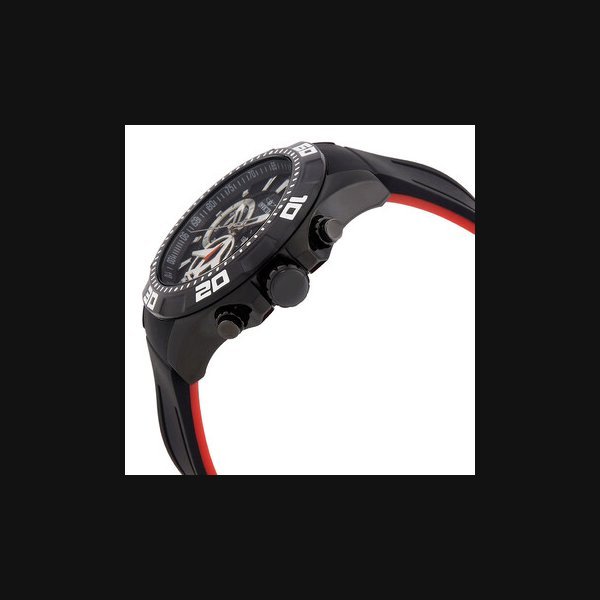 Invicta InvictaAviator Multi-Function Black Carbon Fiber Dial Black Polyurethane Men's Watch 21741