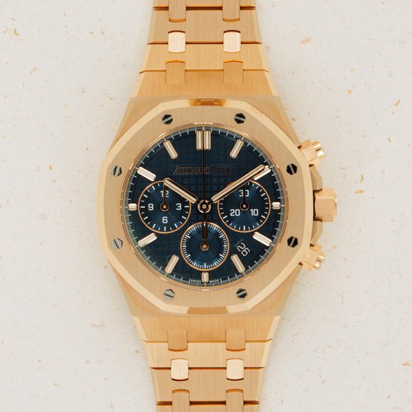 Audemars Piguet Audemars Piguet Royal Oak Chronograph 26715OR 38mm Blue Dial 18K RG