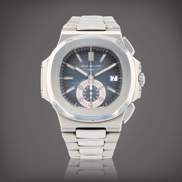 Patek Philippe 'Geneva Seal' Nautilus, reference 5980/1A-001 Montre bracelet en acier avec chronographe et date | Stainless steel chronograph wristwatch with date and bracelet Vers 2007 | Circa 2007 · 5980/1A-001